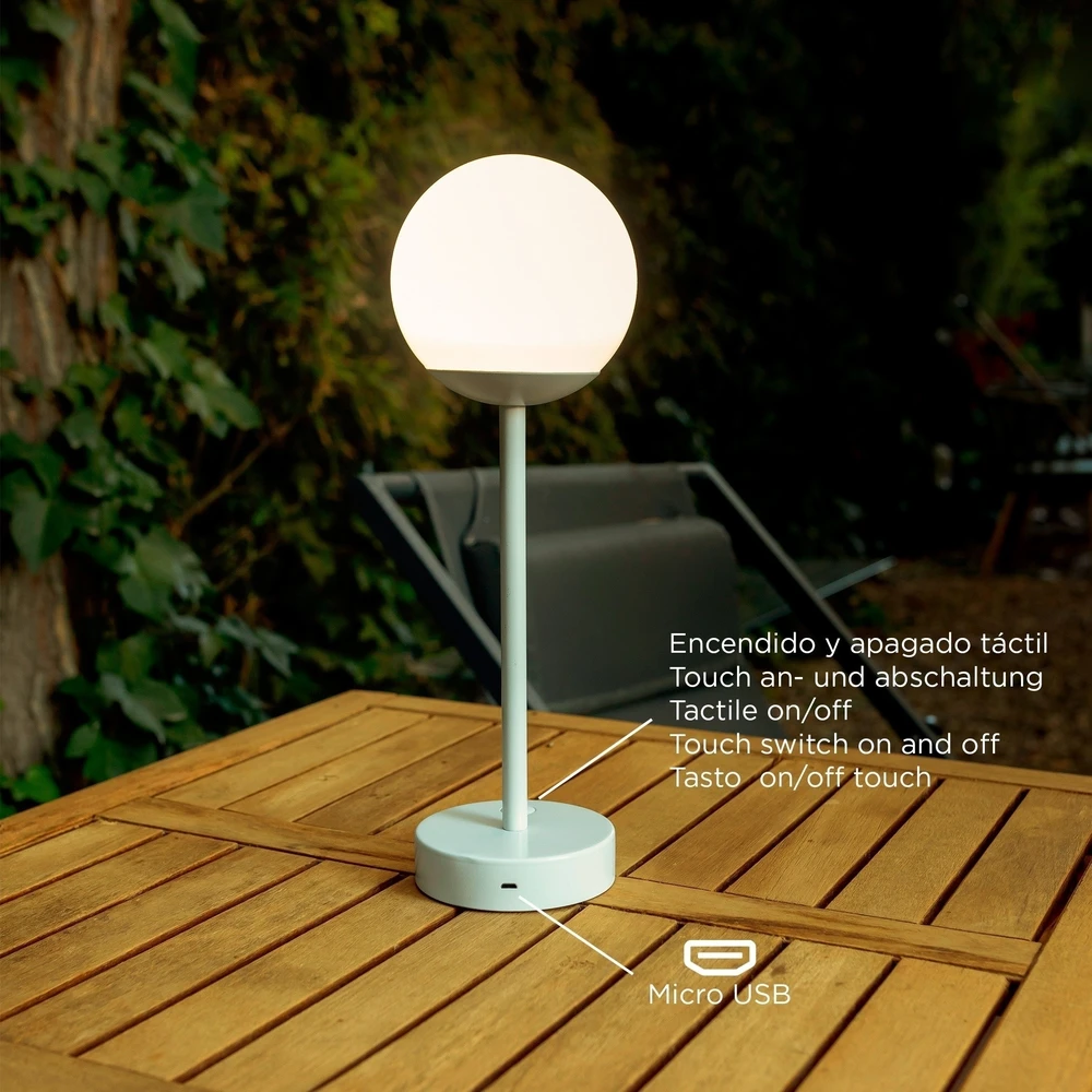 2W LED įkraunamas šviestuvas NORAI SLIM 35, rožinis, 4000K, IP44, su microUSB jungtimi, dimeriuojamas