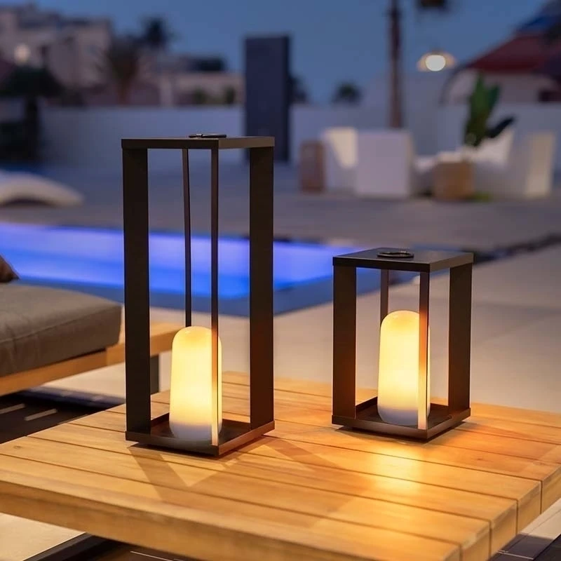 New Garden 2W LED įkraunamas šviestuvas SIROCO 30, juodas, 2000K, IP54, su microUSB jungtimi, dimeriuojamas