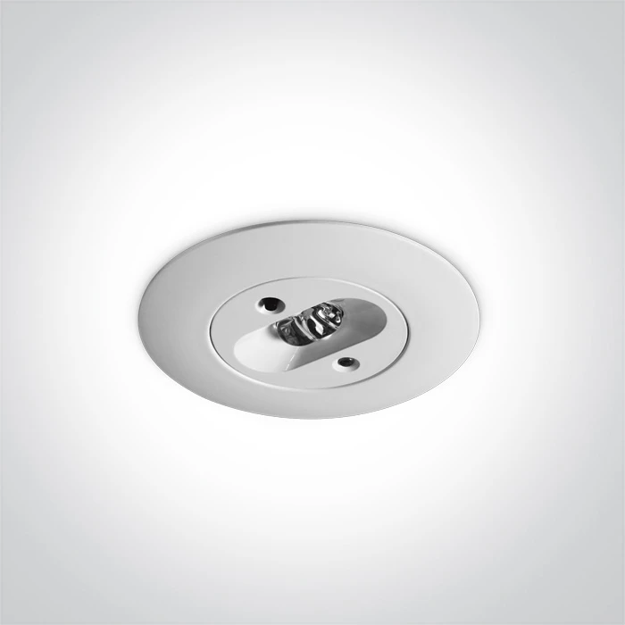 2W LED įleidžiamas avarinis šviestuvas, baltas, 6000K, 89002
