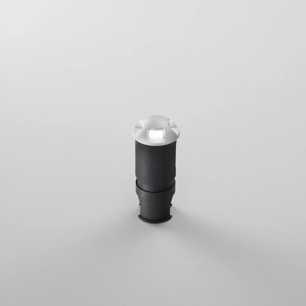2W LED įleidžiamas į grindinį šviestuvas STEP, nikelio sp., 3000K, IP67