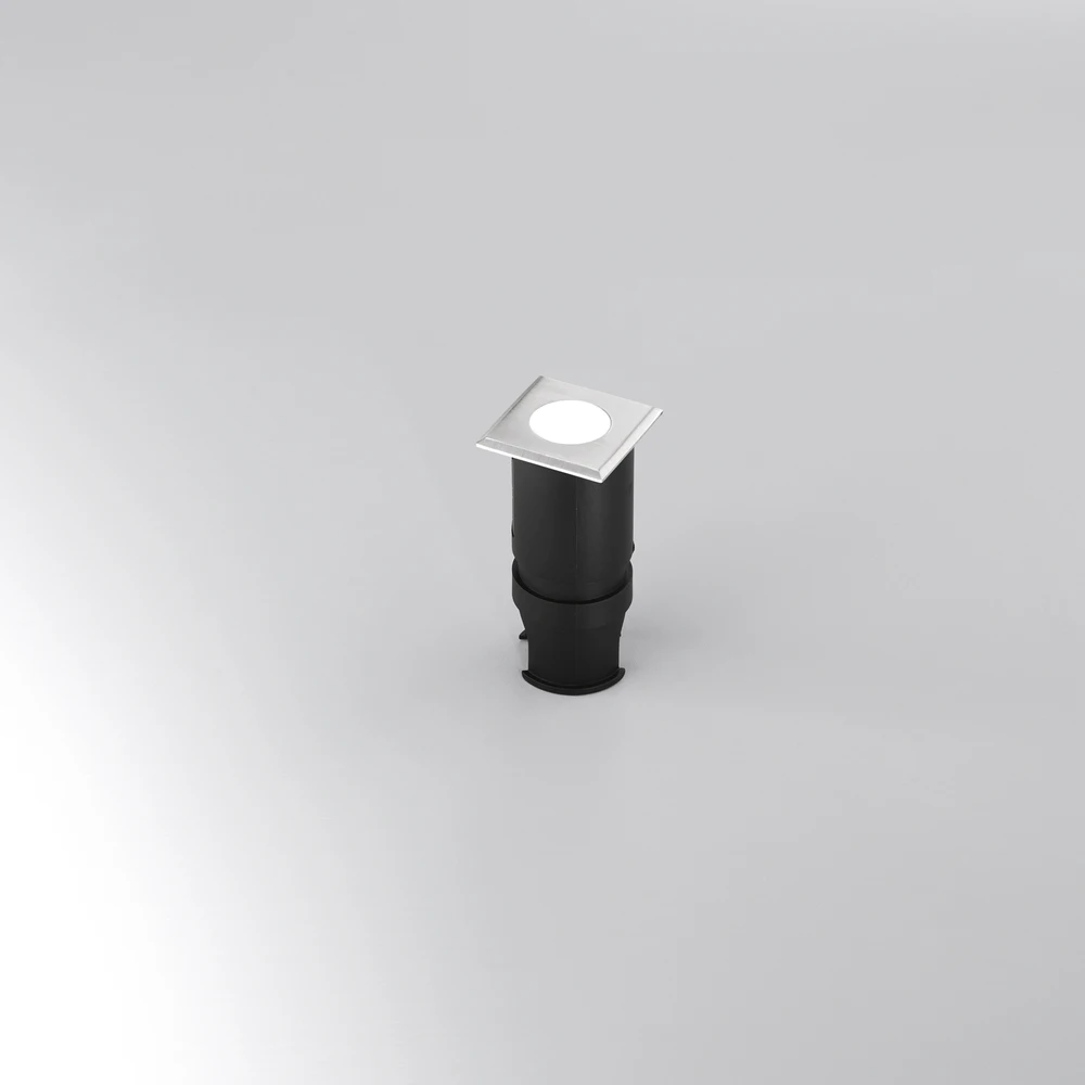 2W LED įleidžiamas į grindinį šviestuvas IMPACT, nikelio sp., 3000K, IP67
