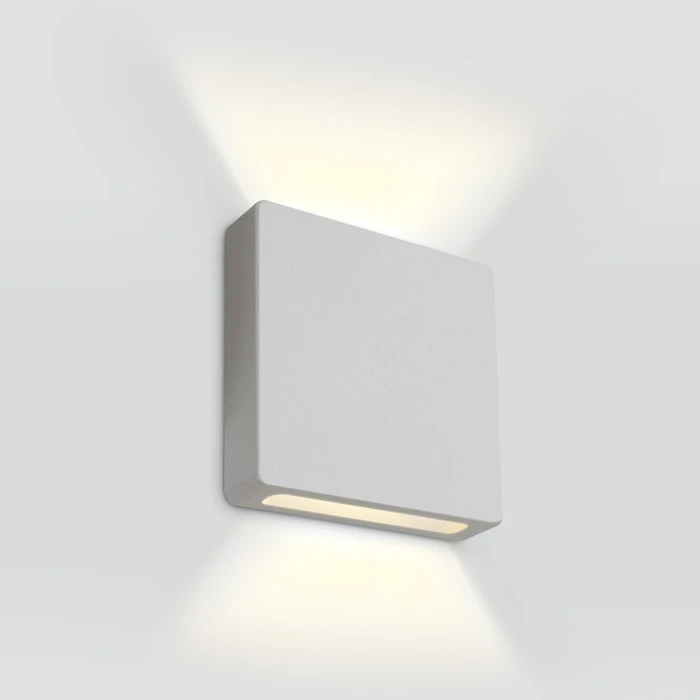 2W LED įleidžiamas sieninis lauko šviestuvas, baltas, 3000K, 68074B/W/W