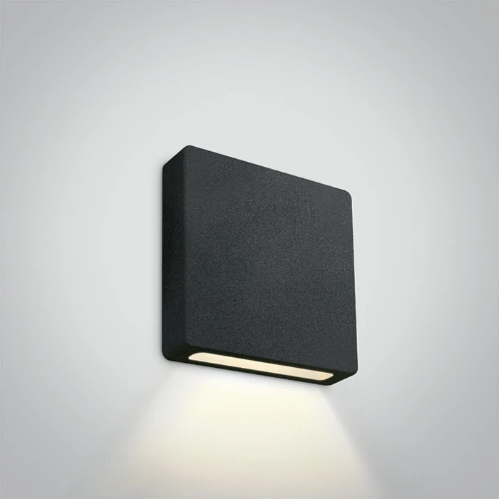 2W LED įleidžiamas sieninis lauko šviestuvas, juodas, 3000K, 68074A/B/W