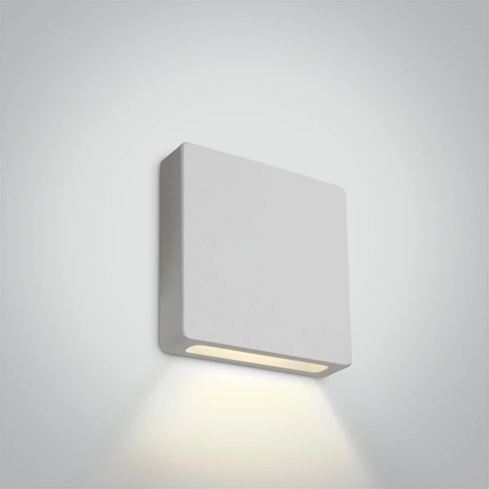 2W LED įleidžiamas sieninis lauko šviestuvas, baltas, 3000K, 68074A/W/W