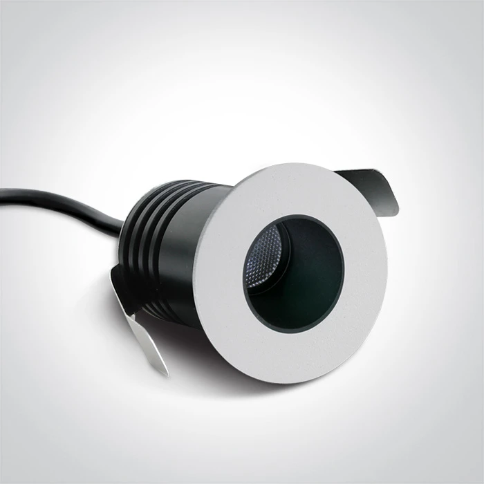 2W LED įleidžiamas šviestuvas, baltas, 4000K, 10102H/W/C