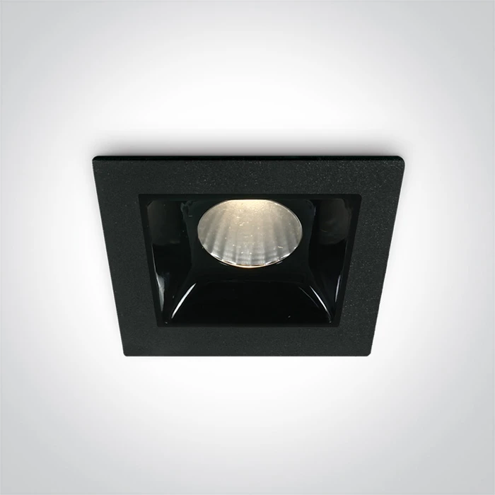 2W LED įleidžiamas šviestuvas, juodas, 3000K, 50102B/B/W