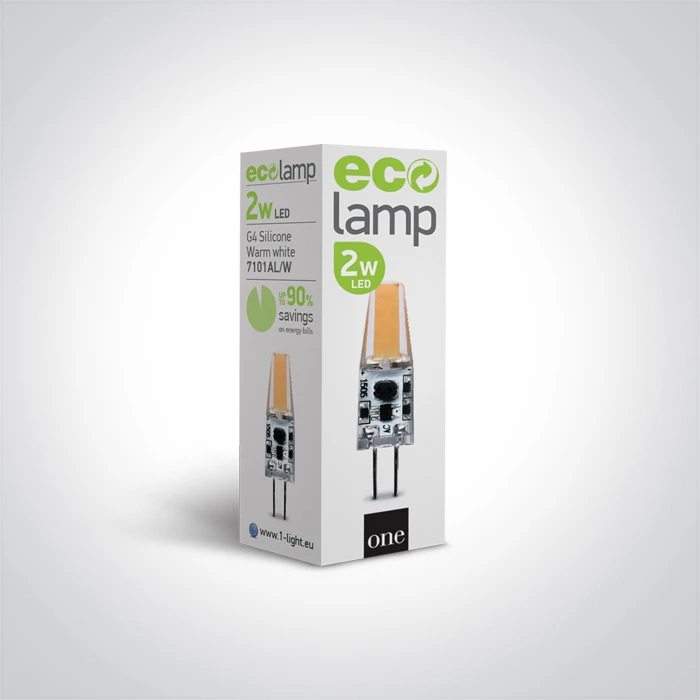 2W LED lemputė, G4, 3000K, 7101AL/W