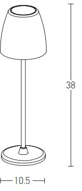 2W LED pastatomas lauko šviestuvas, juodas, 3000K, dimeriuojamas, su baterija, E194