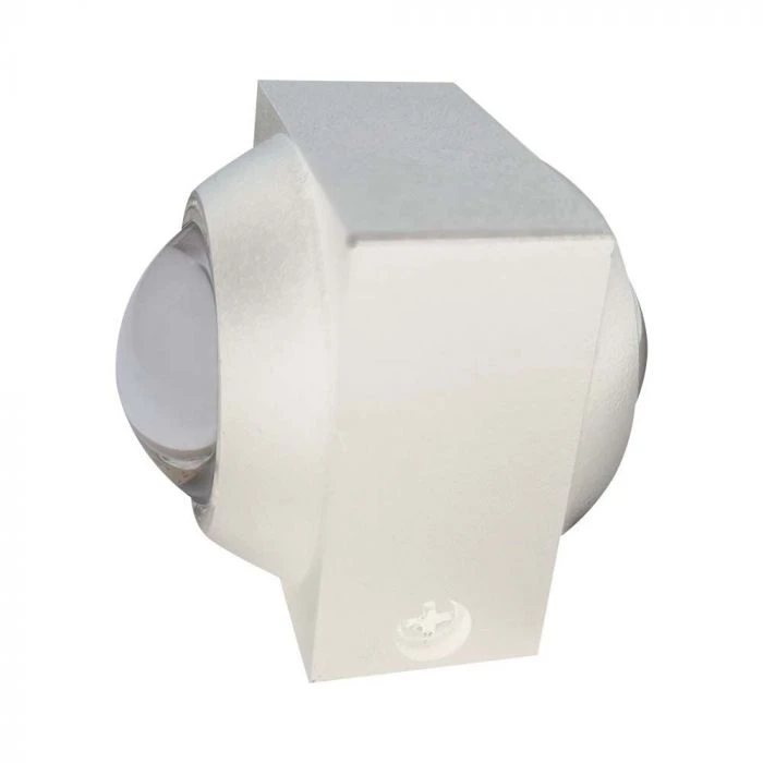 V-tac 2W LED sieninis šviestuvas, baltas, 3000K, IP54