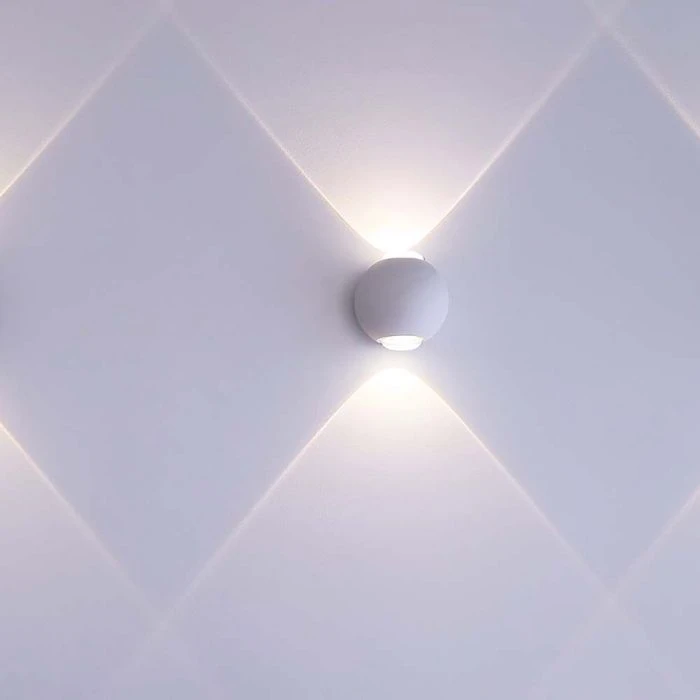 V-tac 2W LED sieninis šviestuvas, baltas, 4000K, IP54