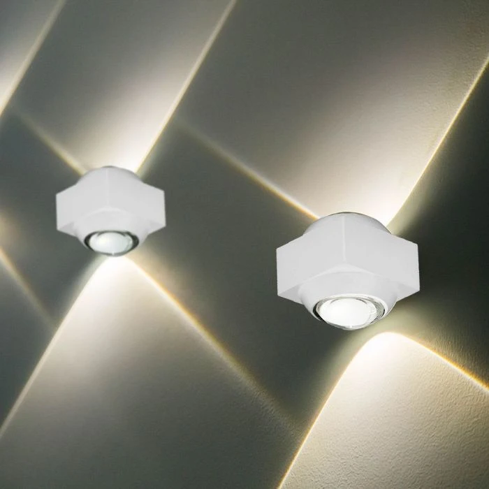 V-tac 2W LED sieninis šviestuvas, baltas, 4000K, IP54