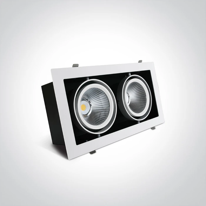 2x30W LED įleidžiamas šviestuvas, baltas, 4000K, 51230/W/C