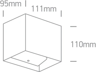 2x3W LED sieninis šviestuvas, antracito sp., 3000K, 67398C/AN/W