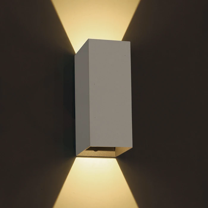 2x3W LED sieninis šviestuvas, baltas, 3000K, 67398A/W/W