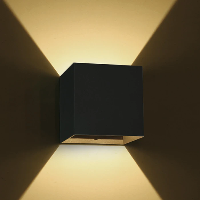 2x3W LED sieninis šviestuvas, juodas, 3000K, 67398C/B/W