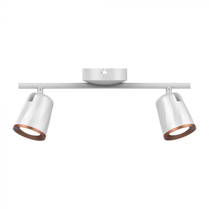 Lubinis šviestuvas V-tac 2x5W LED paviršinis šviestuvas, baltas, 3000K
