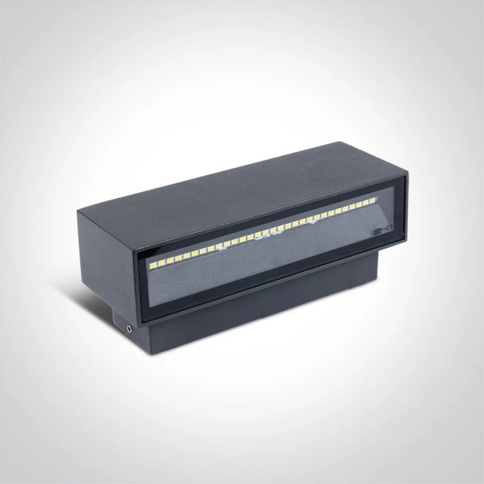 2x6W LED sieninis šviestuvas, antracito sp., 3000K, 67374A/AN/W