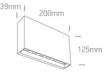 2x6W LED sieninis šviestuvas, antracito sp., 2700/3300/4000K, IP65, šviečia į viršų ir į apačią, 67472/AN/V