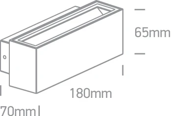 2x6W LED sieninis šviestuvas, baltas, 3000K, 67374A/W/W