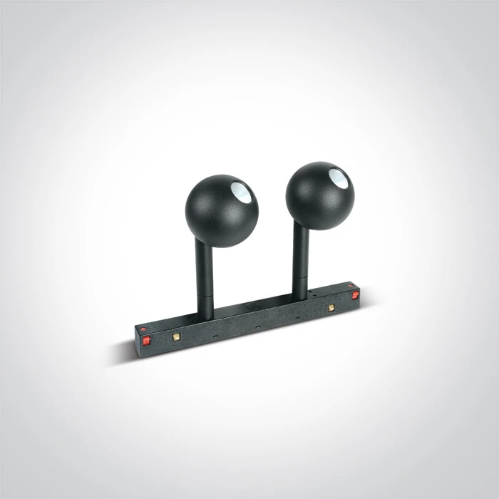 2x7W akcentinis šviestuvas į magnetines sistemas, juodas, 3000K, 42134A/B/W