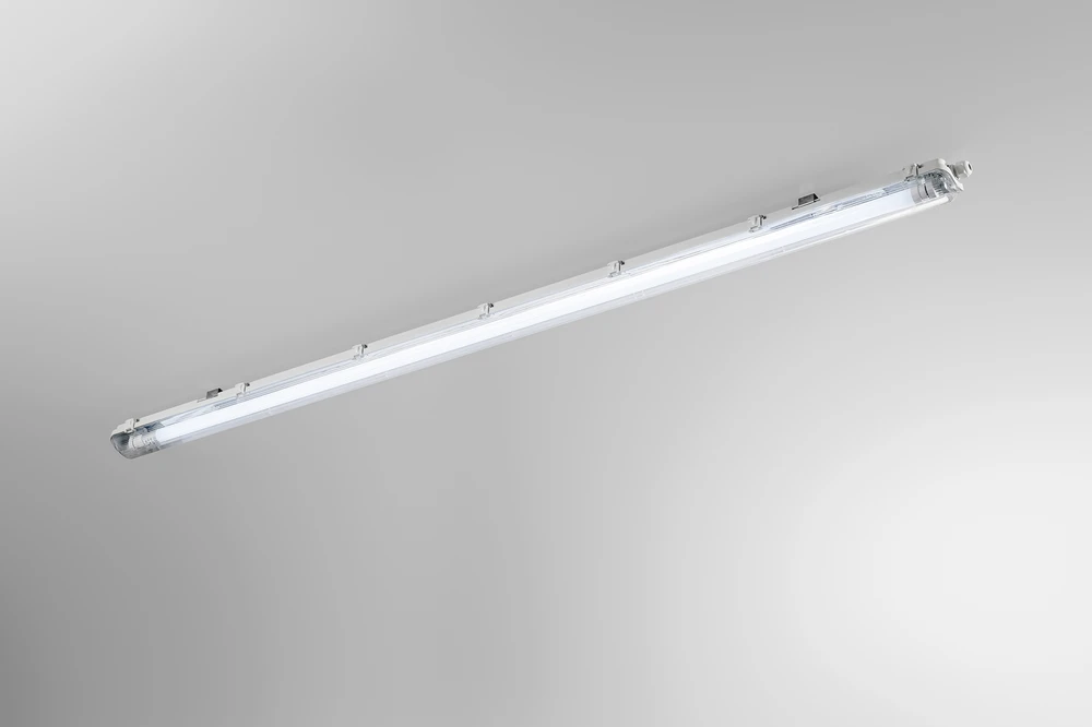 2xT8 šviestuvas ATLANTIC, baltas, 150cm, be lempų, IP65