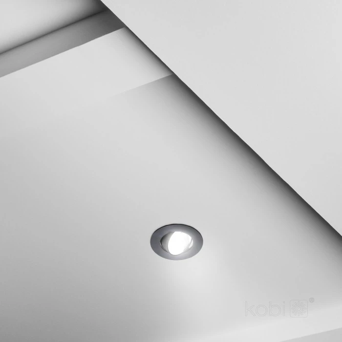 3/5/7W LED įleidžiamas pakreipiamas šviestuvas BRINO, juodas, 3000/4000/6500K