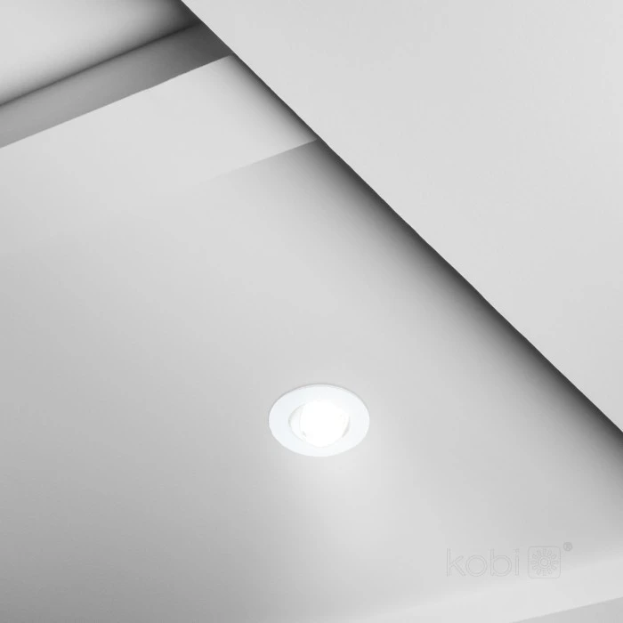 3/5/7W LED įleidžiamas pakreipiamas šviestuvas BRINO, baltas, 3000/4000/6500K