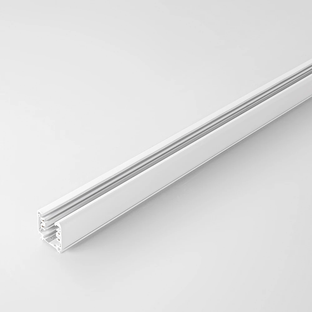 3 fazių bėgelis, su 2 užbaigimais RAIL, baltas, 3m