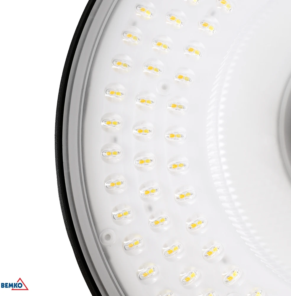 Bemko 30/50/70W LED parko šviestuvas GARDENIA, juodas, 3000/4000/5000K, IP66, su šviesos jutikliu