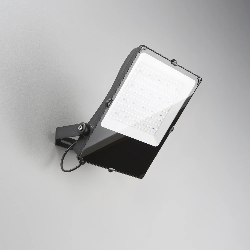300W LED prožektorius GIOVE, juodas, 6000K, IP66