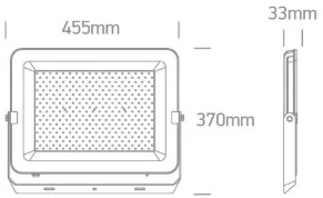 300W LED prožektorius, juodas, 3000/4000/6500K, IP65, 7028CH/B/V