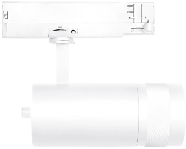 30W LED akcentinis šviestuvas į 3 fazių bėgelius TRACKLIGHT SPOT ZOOM, baltas, 3000/4000K, 21-50°, dimeriuojamas
