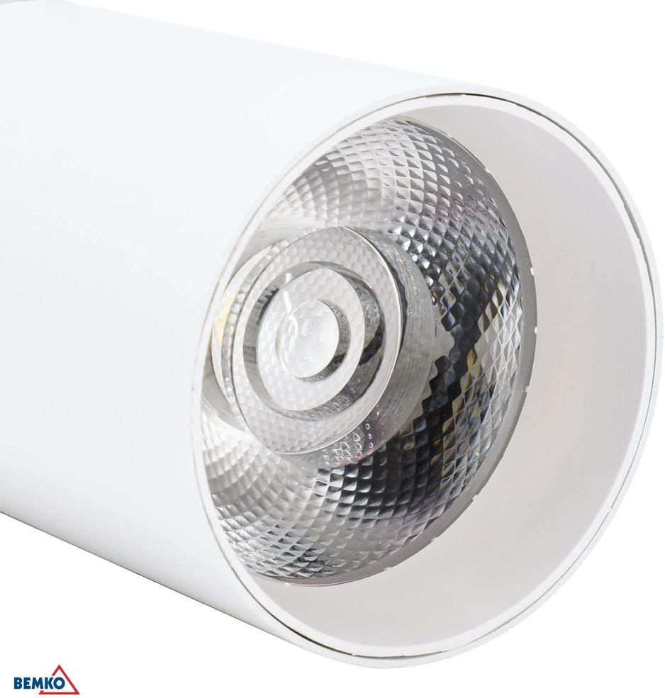 Bemko 30W LED akcentinis šviestuvas į 3 fazių bėgelį VERKO, baltas, 4000K