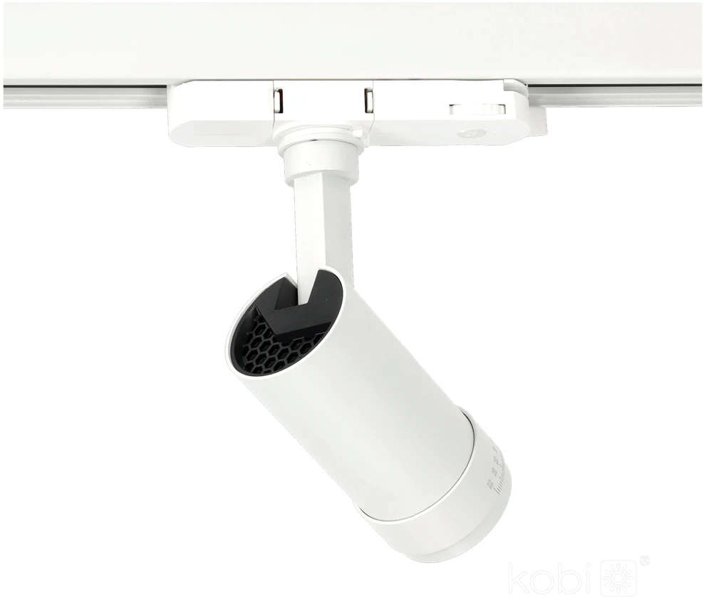30W LED akcentinis šviestuvas į 3 fazių bėgelius NEXTRACK VISION, baltas, 3000/4000/5000K, 30-60°