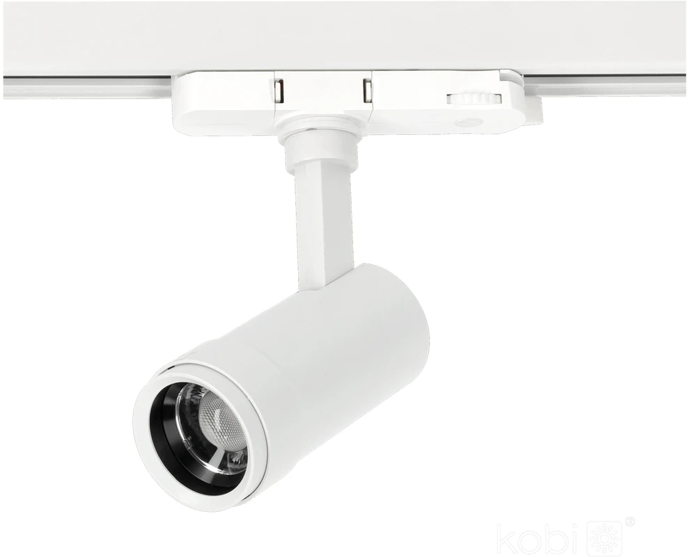 30W LED akcentinis šviestuvas į 3 fazių bėgelius NEXTRACK VISION, baltas, 3000/4000/5000K, 30-60°