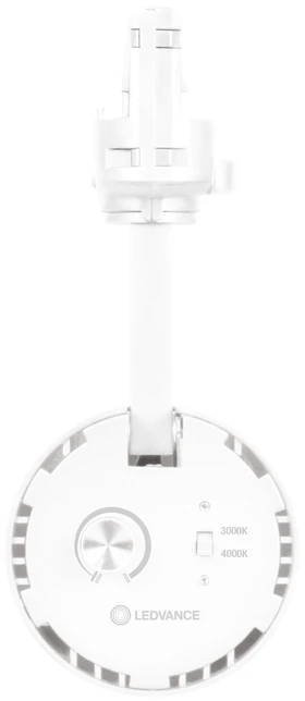 30W LED akcentinis šviestuvas į 3 fazių bėgelius TRACKLIGHT SPOT ZOOM, baltas, 3000/4000K, 21-50°, dimeriuojamas
