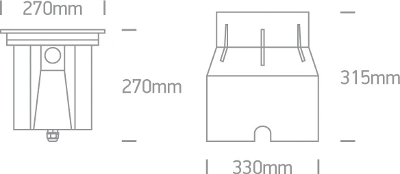 30W LED įleidžiamas į žemę šviestuvas, nerūdijančio plieno sp., 3000K, 69054A/W