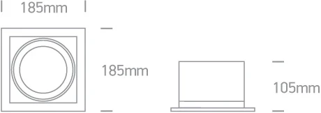 30W LED įleidžiamas pakreipiamas šviestuvas, juodas, 3000K, 51130/B/W