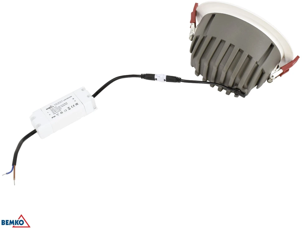 Bemko 30W LED įleidžiamas šviestuvas FALED, baltas, 4000K, IP44/IP20