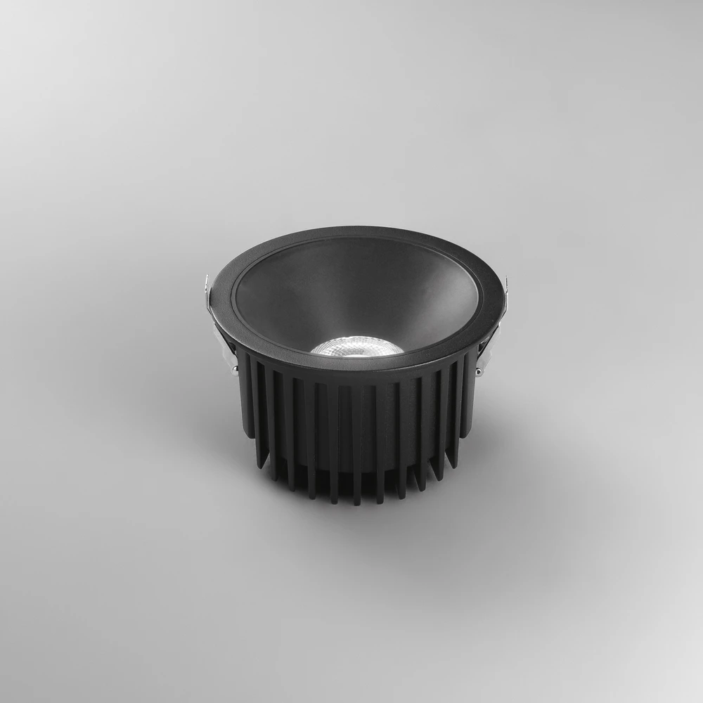30W LED įleidžiamas šviestuvas QUANTUM, juodas, CCT