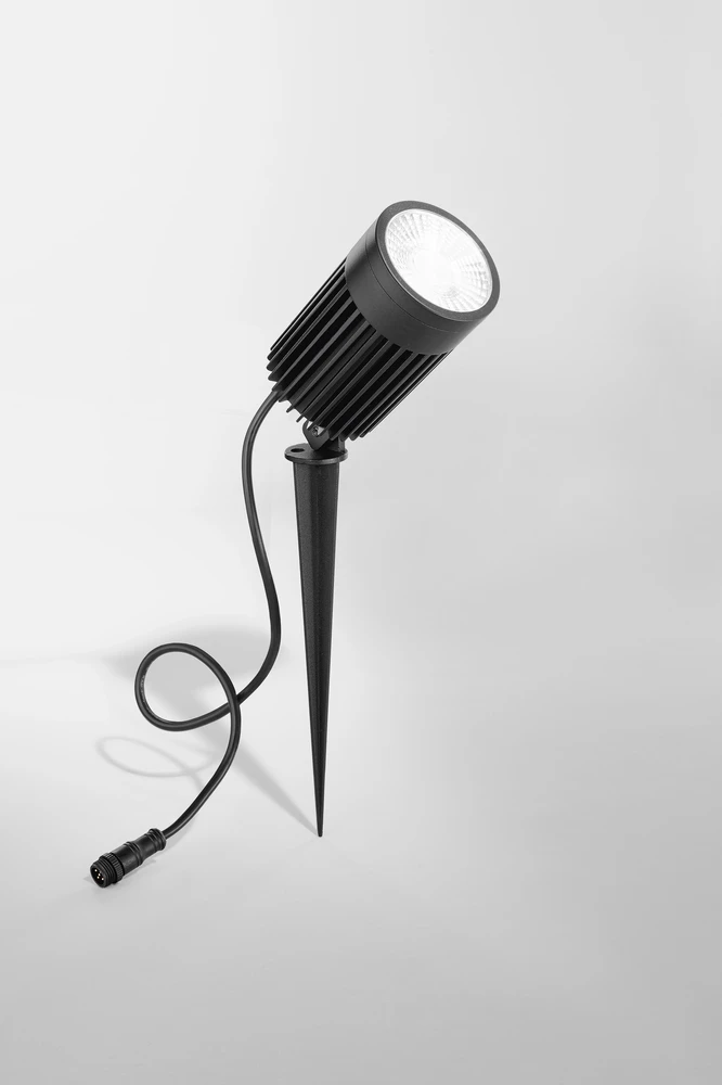 30W LED įsmeigiamas lauko šviestuvas HAYDON, juodas, CCT, IP67