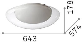30W LED lubinis šviestuvas SQUISH, skaidrus, 3000K, 332420