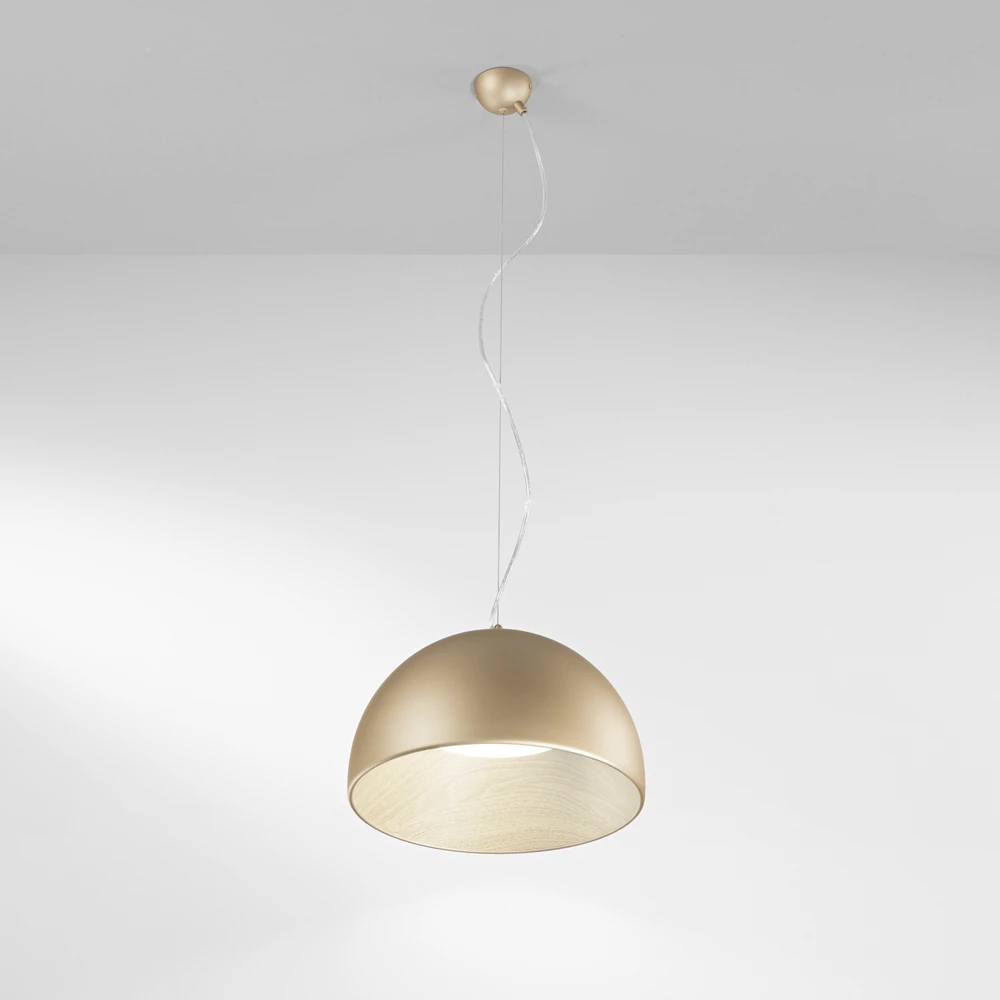 30W LED pakabinamas šviestuvas COCO, aukso sp., CCT