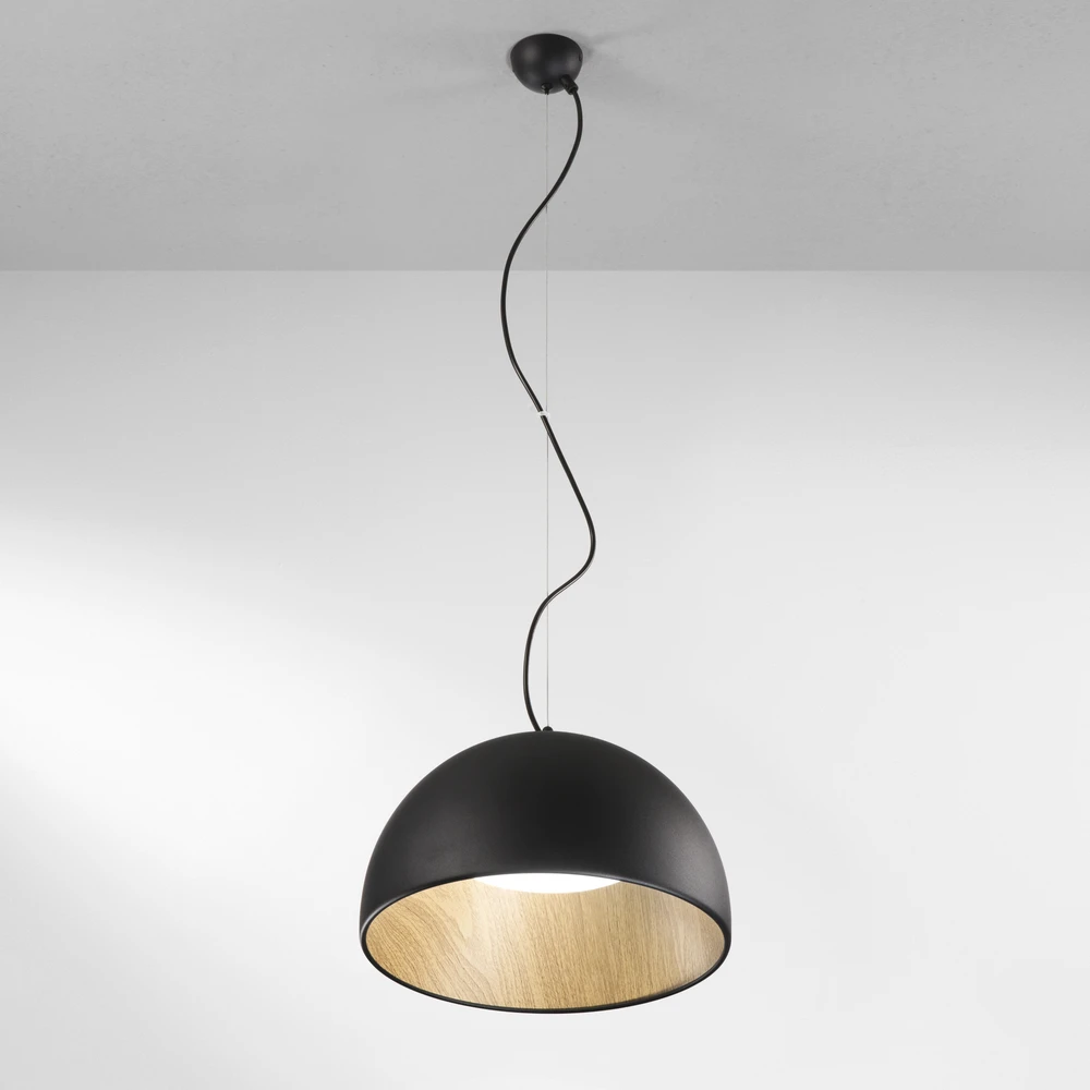30W LED pakabinamas šviestuvas COCO, juodas, CCT