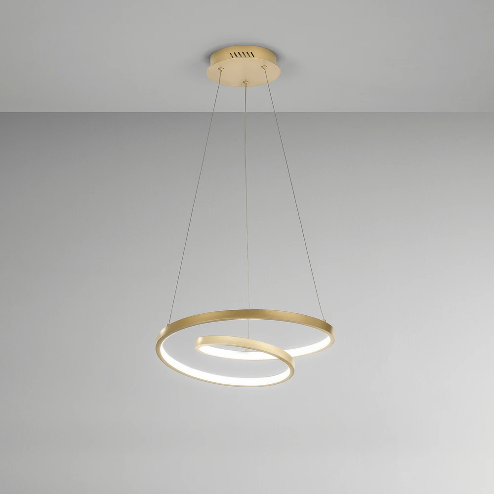 30W LED pakabinamas šviestuvas LIEVE, aukso sp., CCT