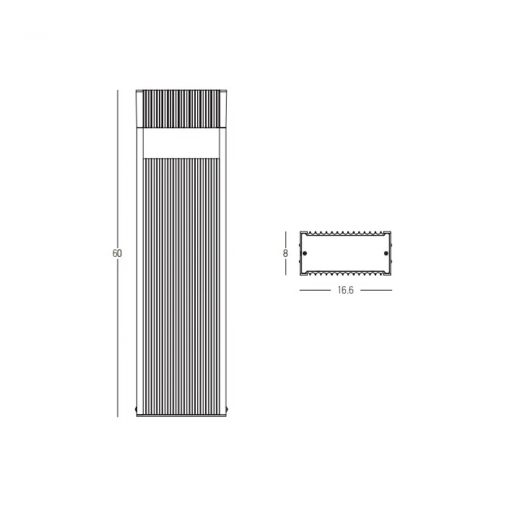 30W LED pastatomas lauko šviestuvas, grafito sp., 3000K, IP65, E368