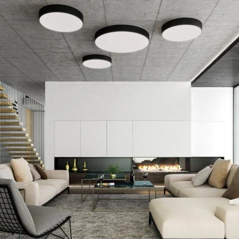 30W LED paviršinis/pakabinamas šviestuvas ISIA PRO, juodas, 3000K, dimeriuojamas, P345340PNDP