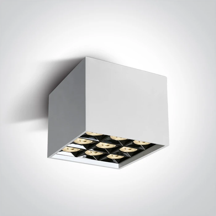 Lubinis šviestuvas 30W LED paviršinis šviestuvas, baltas, 3000K, 12906B/W/W