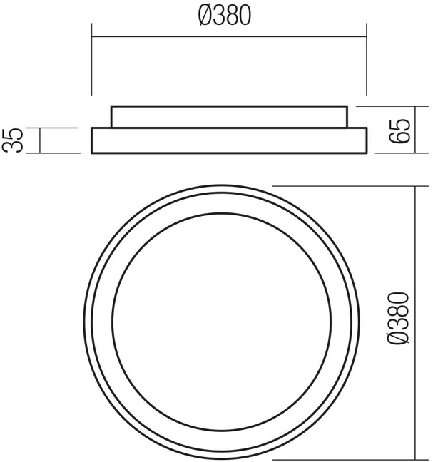 Lubinis šviestuvas 30W LED paviršinis šviestuvas ICONIC, juodas, 3000/4000K, dimeriuojamas, 01-3904