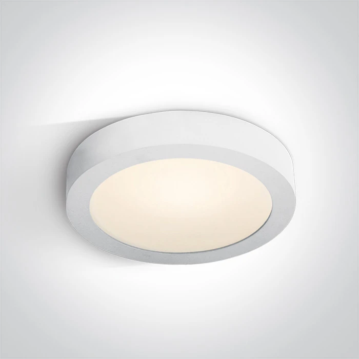 Lubinis šviestuvas 30W LED plafonas, baltas, 3000K, 62130F/W/W